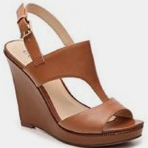 Guess leather Francie wedge sandals